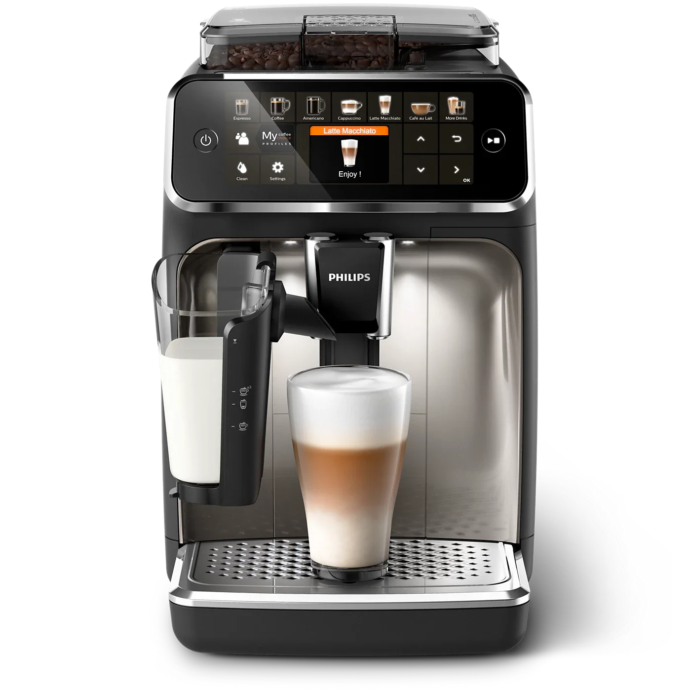 Philips EP5447/90 5400 Series Espresso Machine Black Chrome