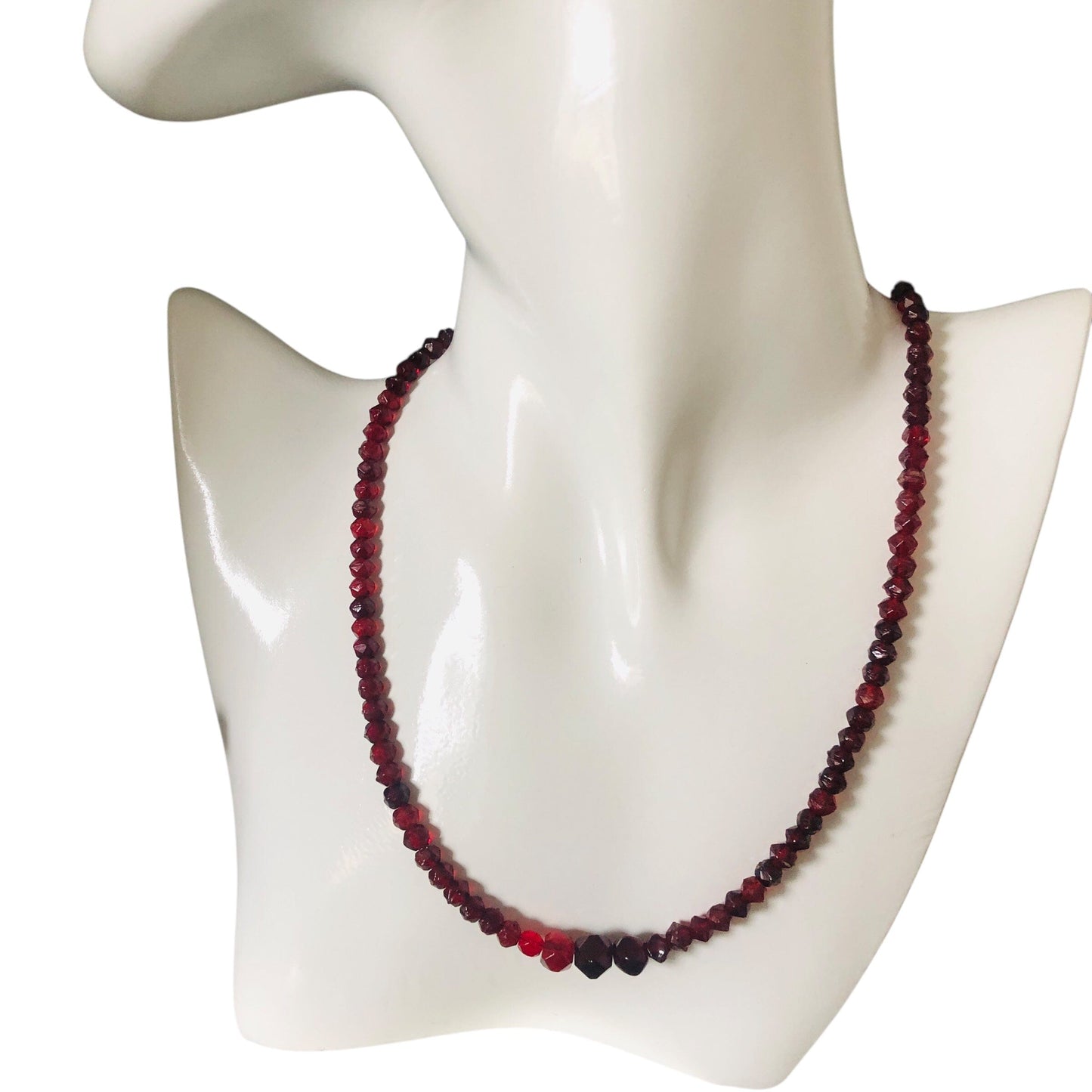 Red Vintage Beaded Necklace