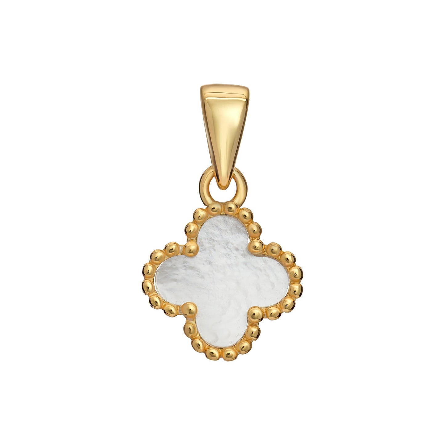 Mother Of Pearl Clover Necklace