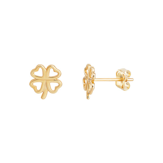 Four Leaf Clover Stud Earrings