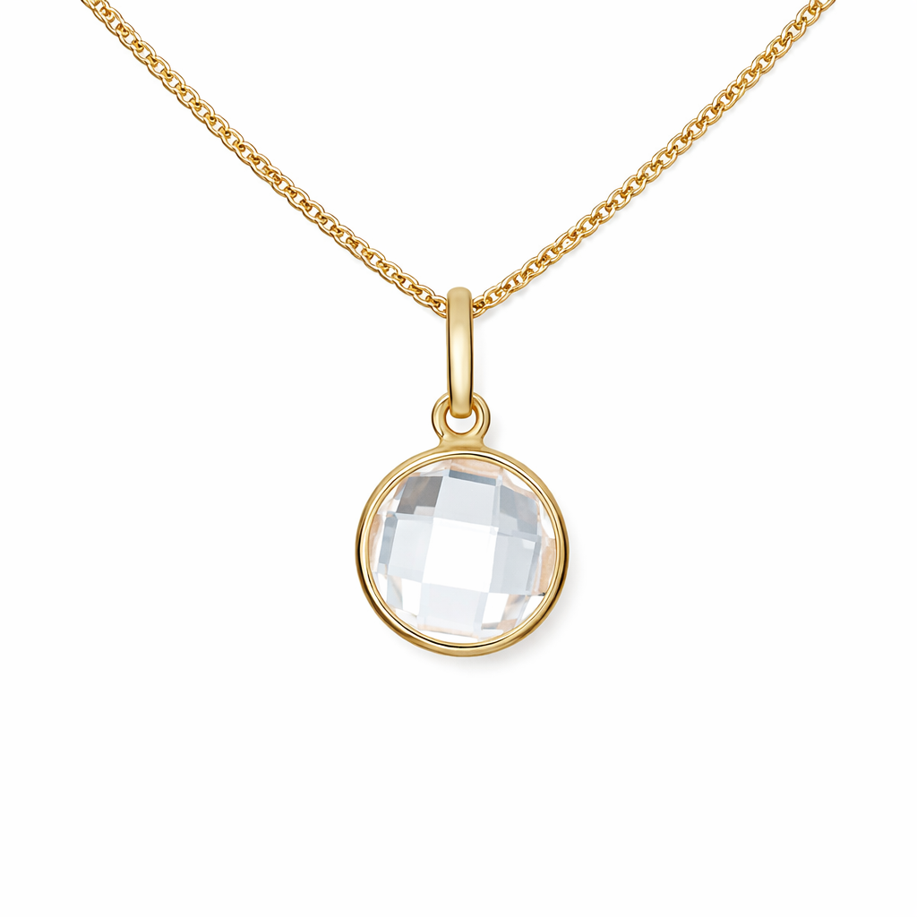 Holly Polished Cubic Zirconia Pendant Necklace