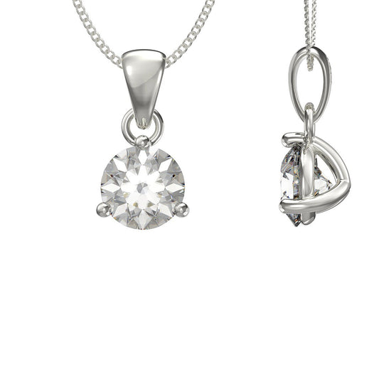 April Birthstone Pendant Necklace