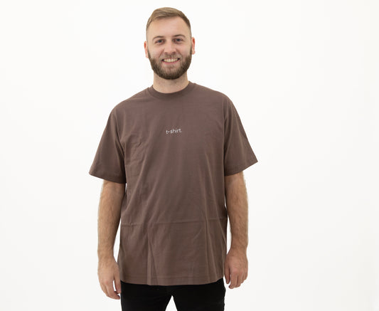 simple. t-shirt. mocha.