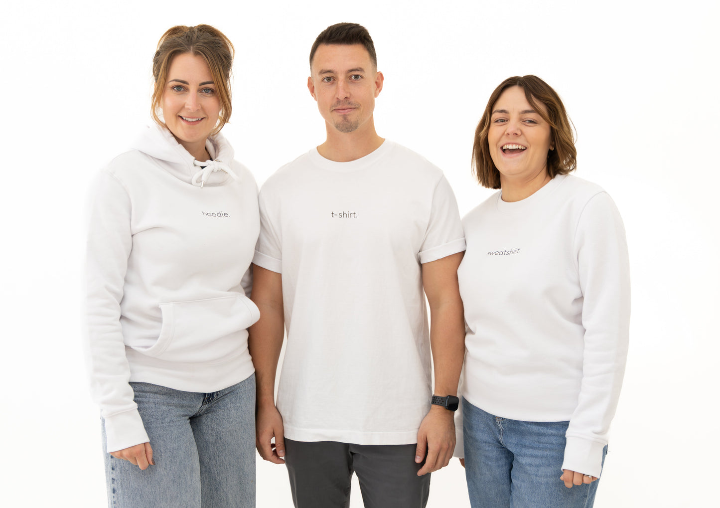 simple. hoodie. white.