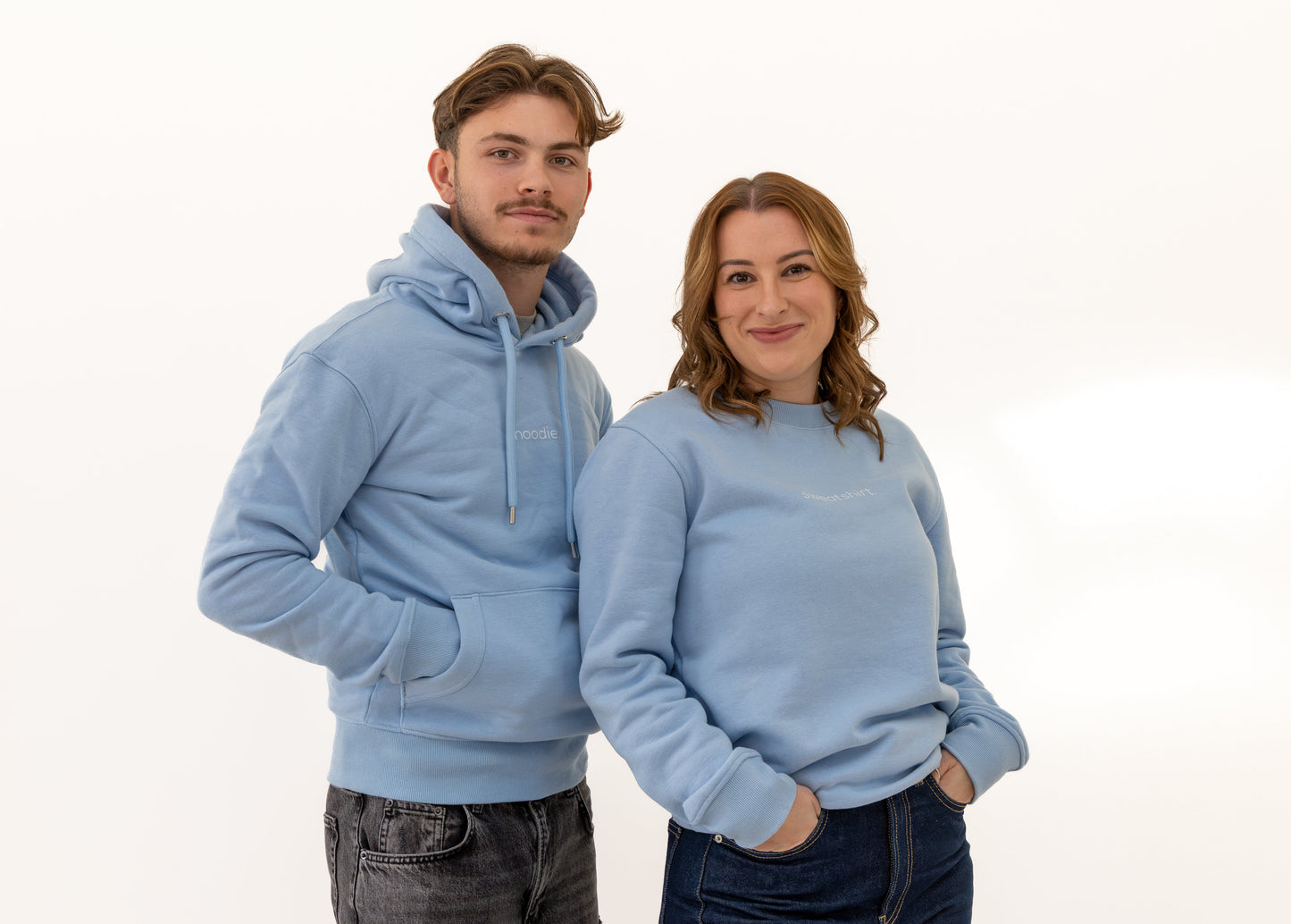 simple. sweatshirt. light-blue.