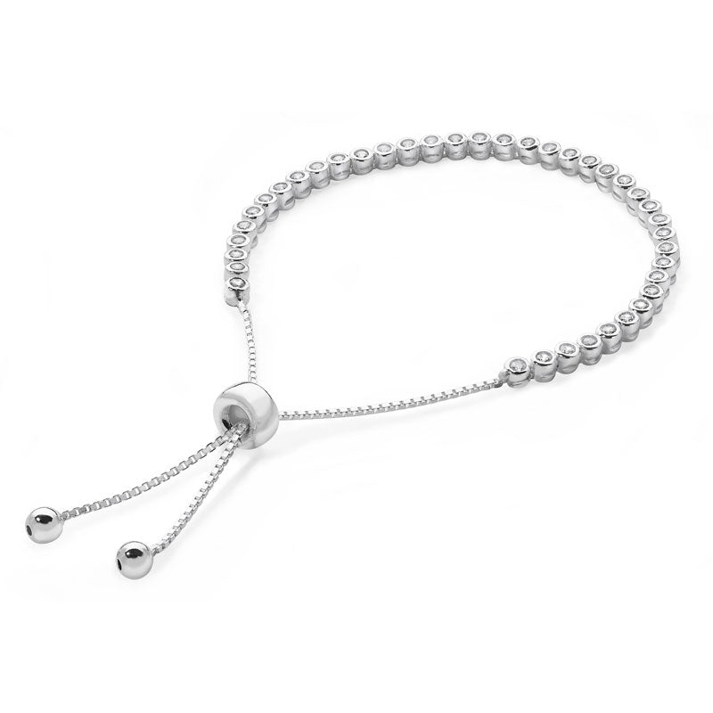 Classic Cubic Zirconia Bolo Bracelet