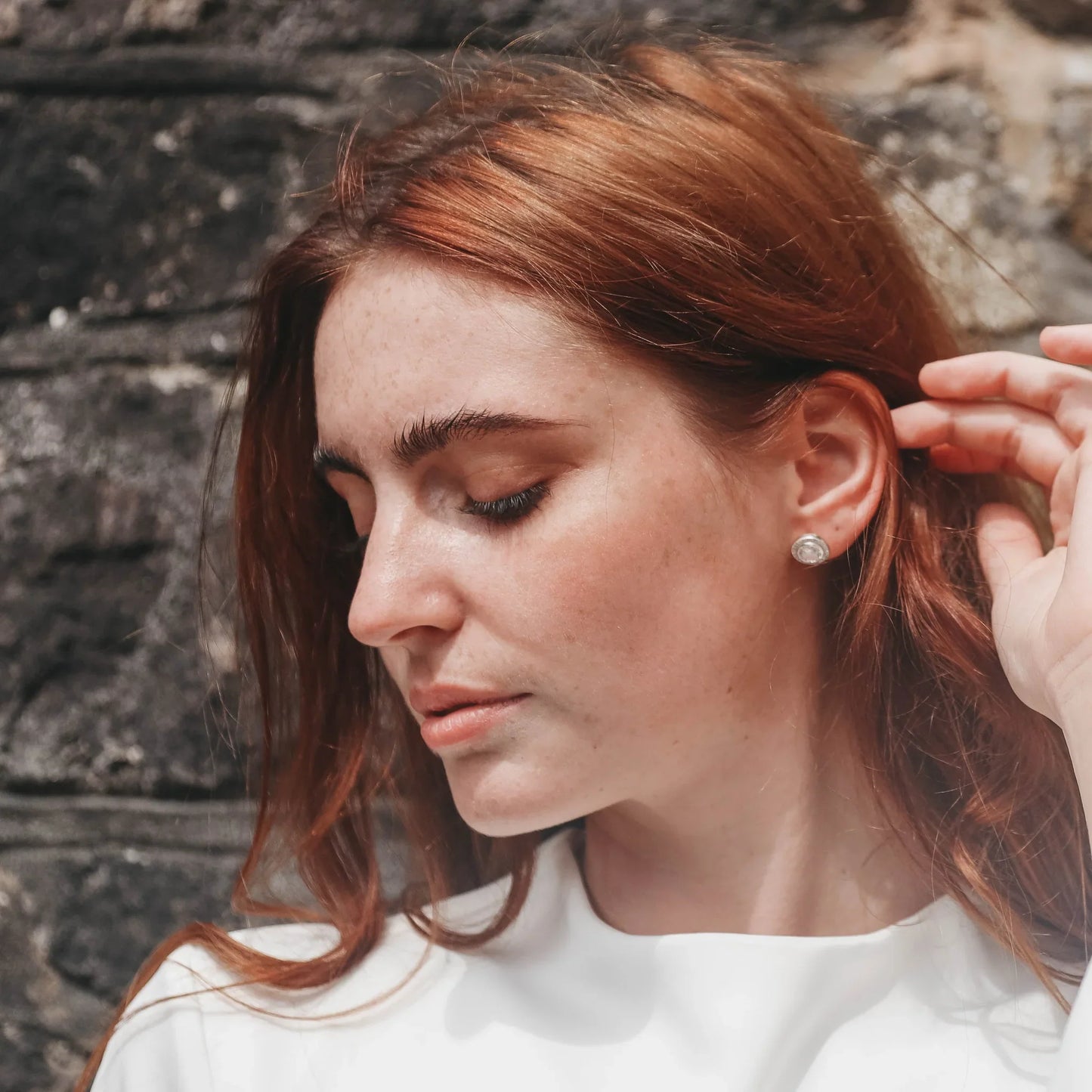 Classic Round Halo Stud Earrings