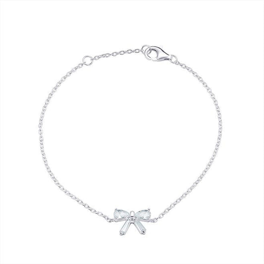 Cubic Zirconia Bow Bracelet