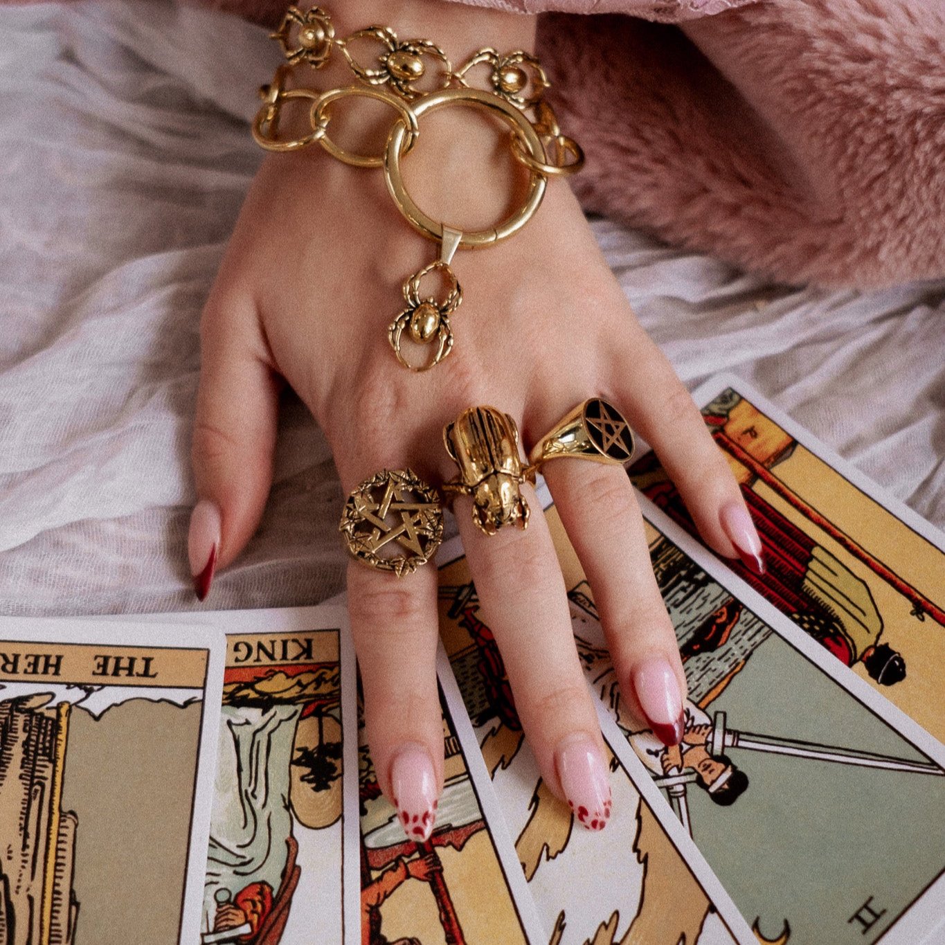 Gold Beetle Ring