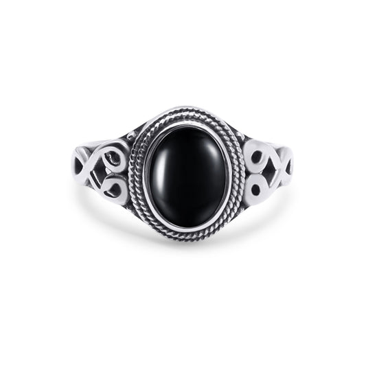 Drusilla Black Gemstone Ring