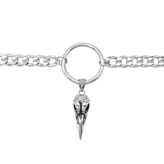 Raven Bird Skull Choker