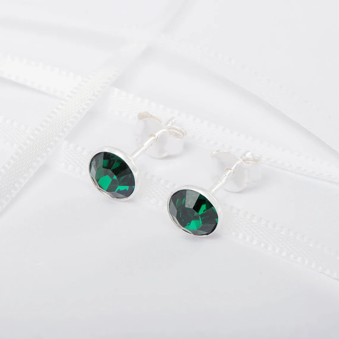 Emerald Stud Earrings