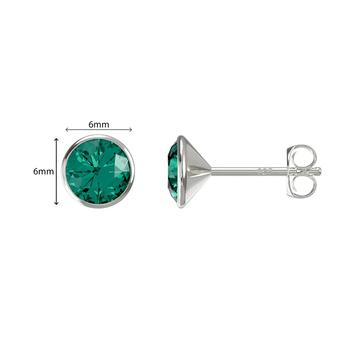 Emerald Stud Earrings