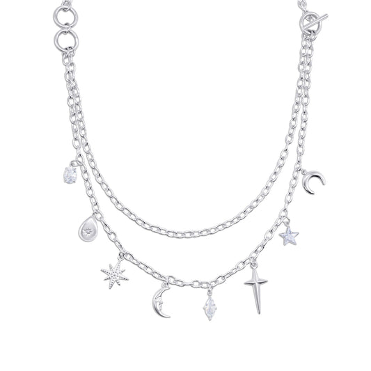 Lyra Artemis Celestial Charm Necklace