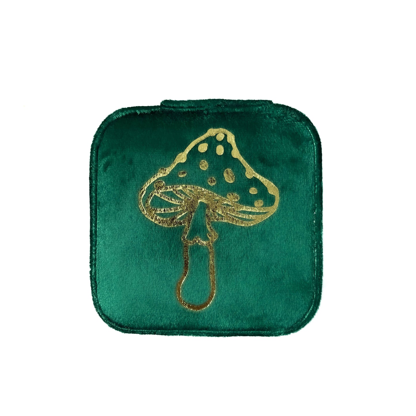 Green Witch Mushroom Travel Jewellery Box
