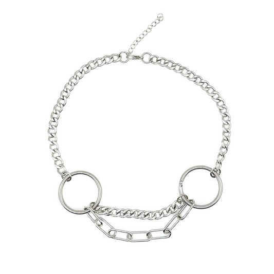 Necromancy O Ring Layered Choker Necklace