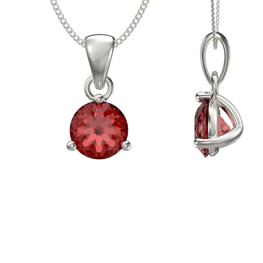 January Birthstone Pendant Necklace