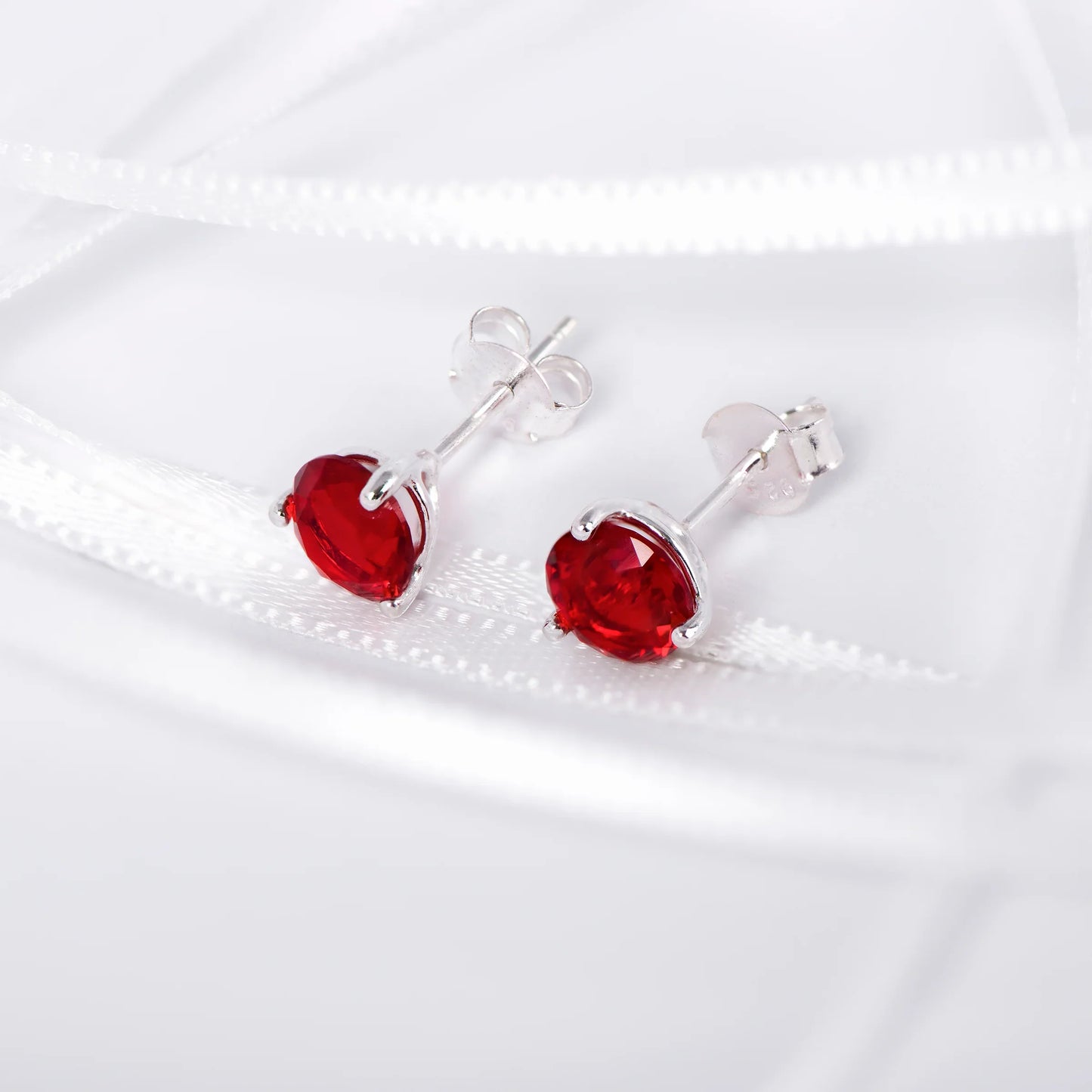 July Birthstone Stud Earrings
