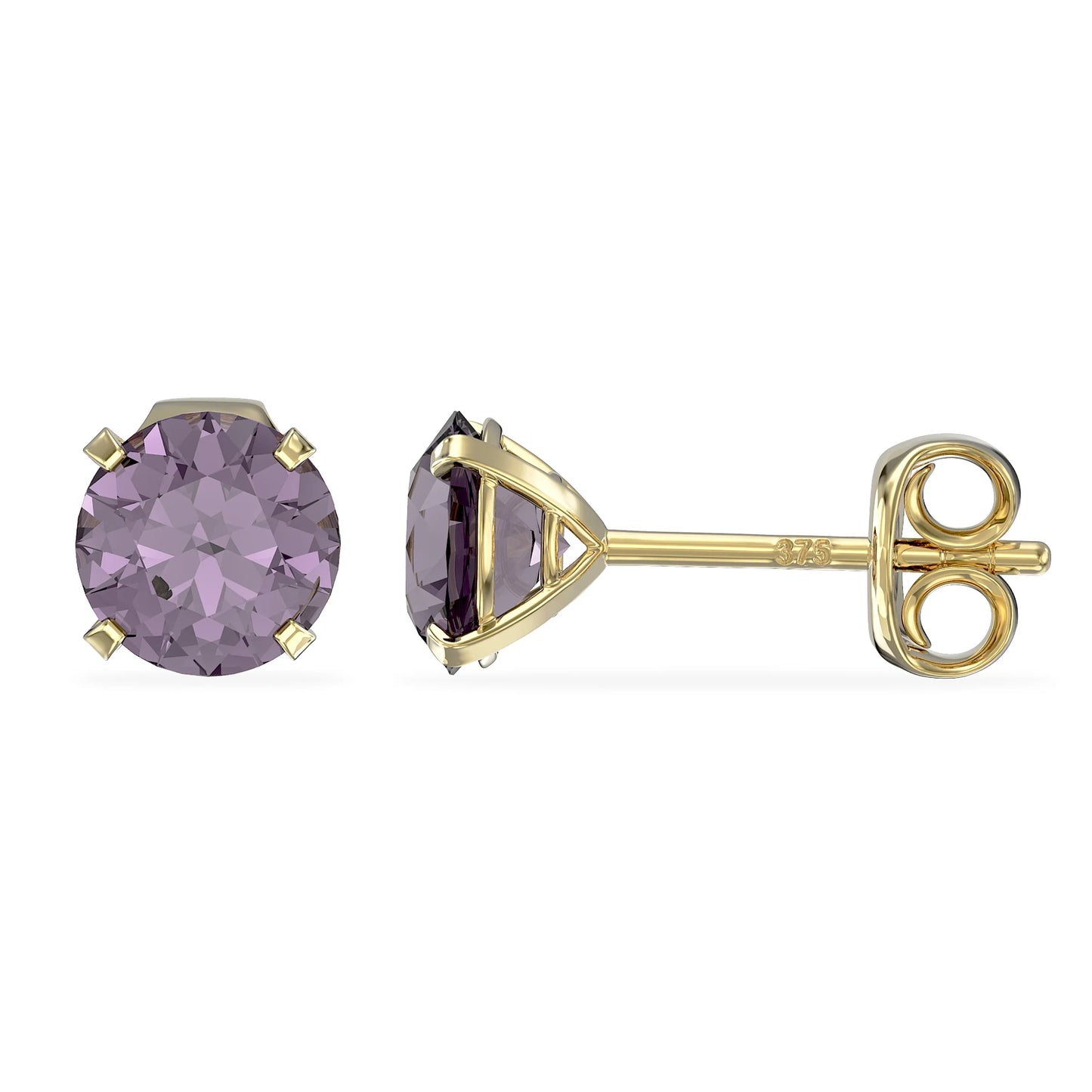 June Birthstone Alexandrite Stud Earrings