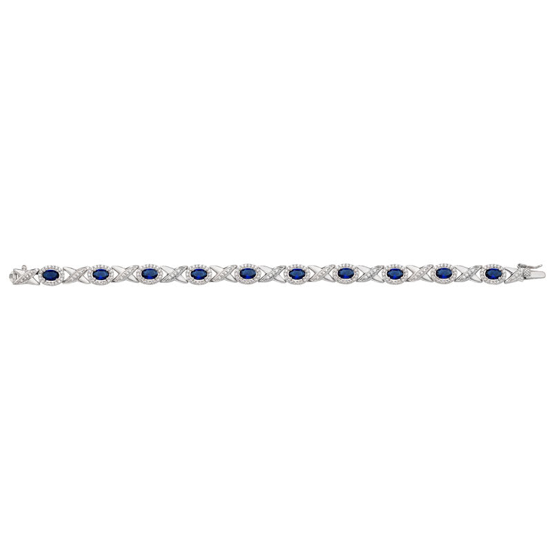 Luxury Sapphire Cubic Zirconia Bracelet