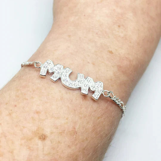 Mum Cubic Zirconia Bracelet