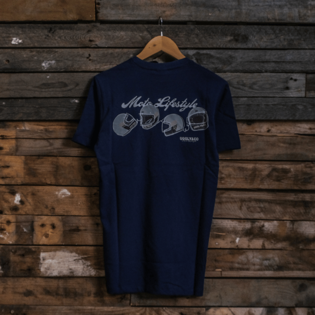 Navy U&C Helmet Tee