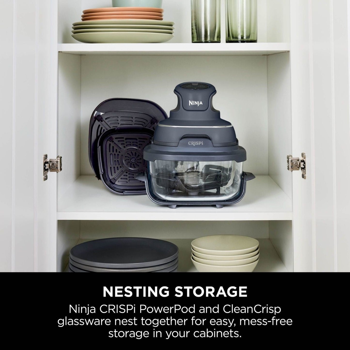 Ninja FN101UKGY CRISPi 4 in 1 Portable Glass Air Fryer