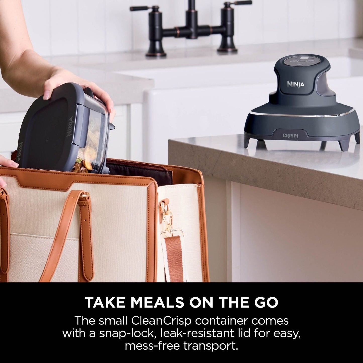 Ninja FN101UKGY CRISPi 4 in 1 Portable Glass Air Fryer