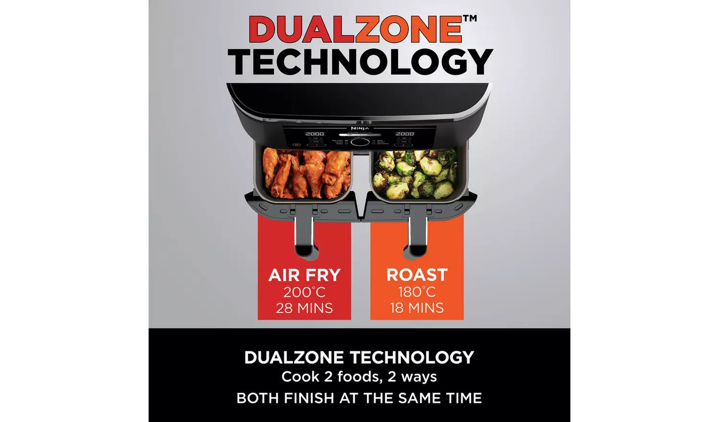 Ninja Foodi MAX Dual Zone Air Fryer AF400UK - Black