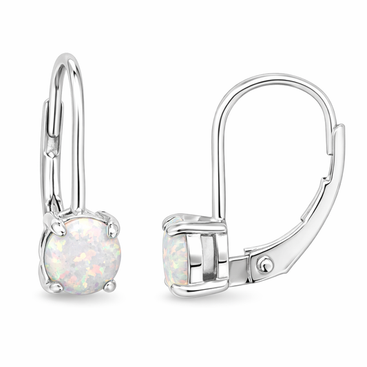 Opal Hinge Drop Earrings