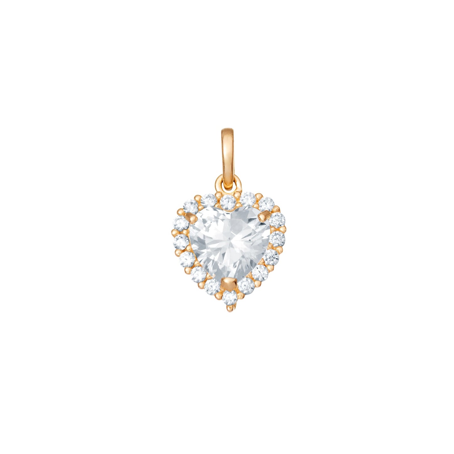 Orla Cubic Zirconia Heart Pendant Necklace