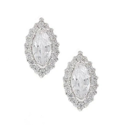Oval Cubic Zirconia Earrings