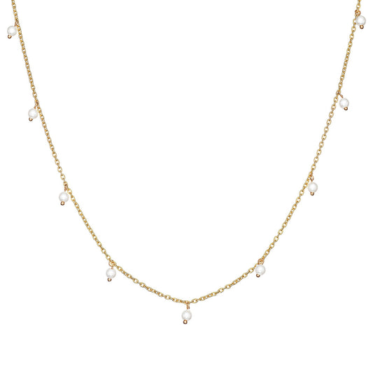 Pearl Drop Satellite Necklace