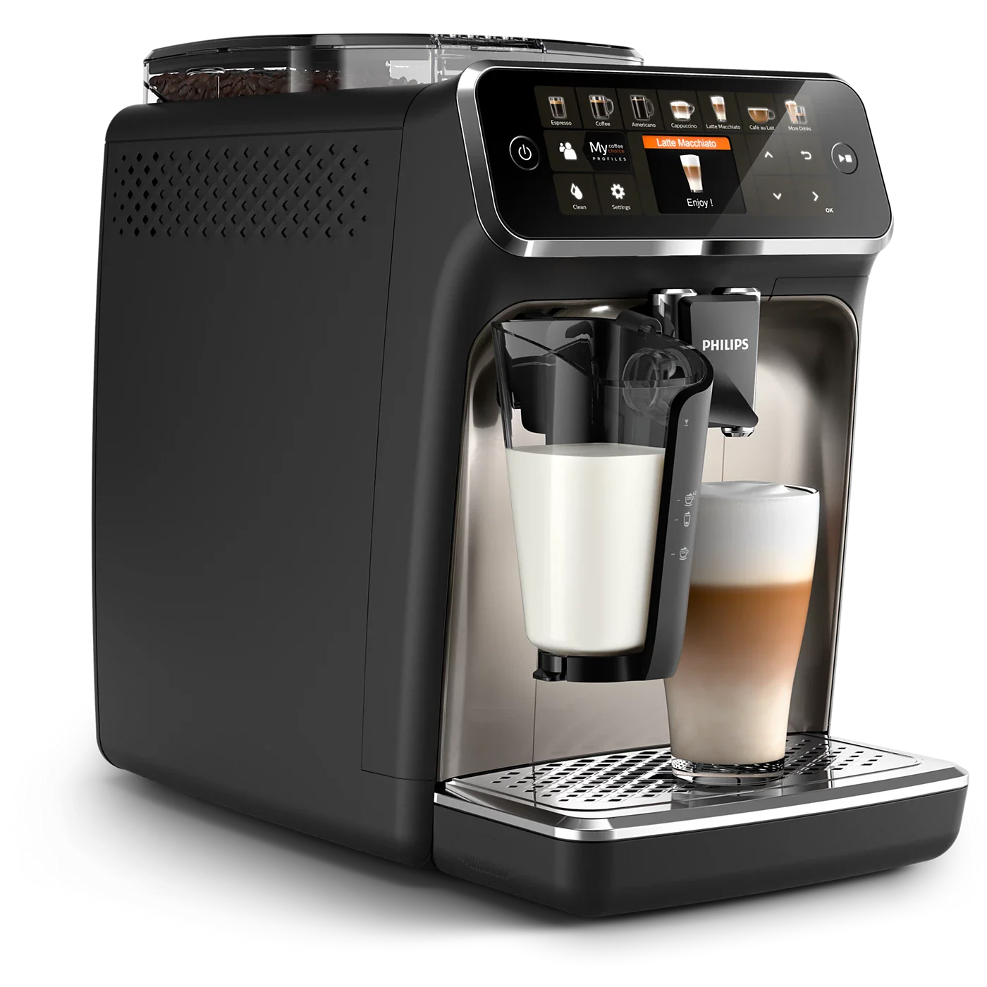 Philips EP5447/90 5400 Series Espresso Machine Black Chrome