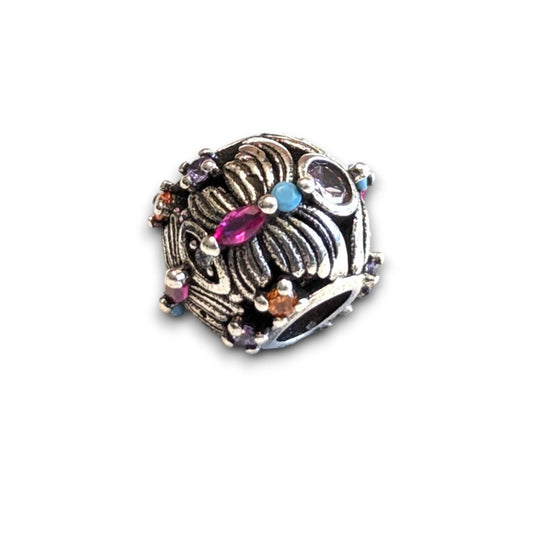Silver Butterfly Bead Charm