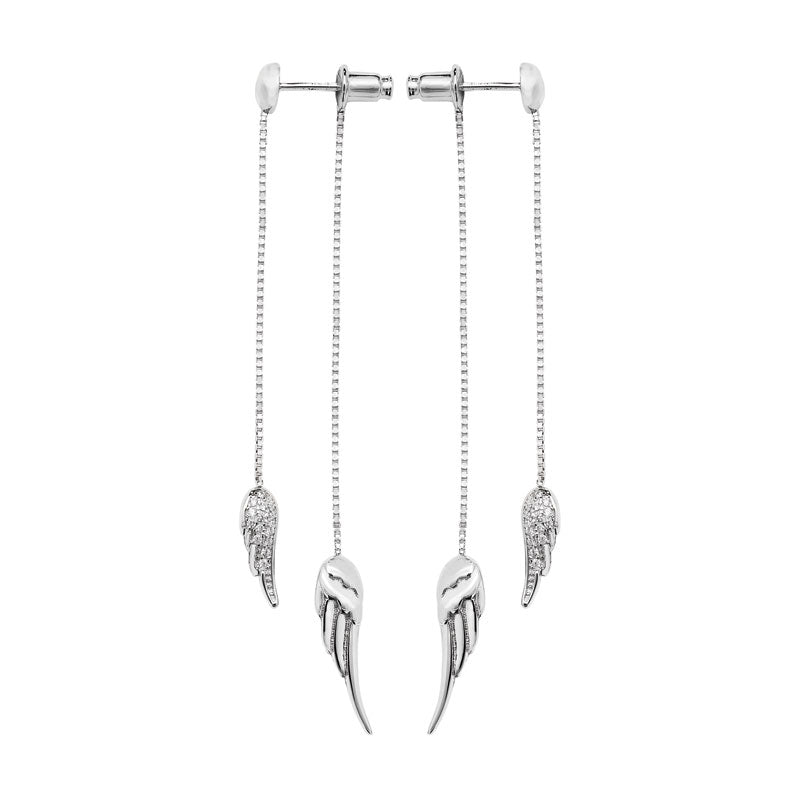 Angel Wing Drop Earrings