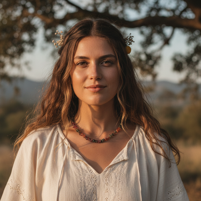 Watermelon Tourmaline Chip Necklace