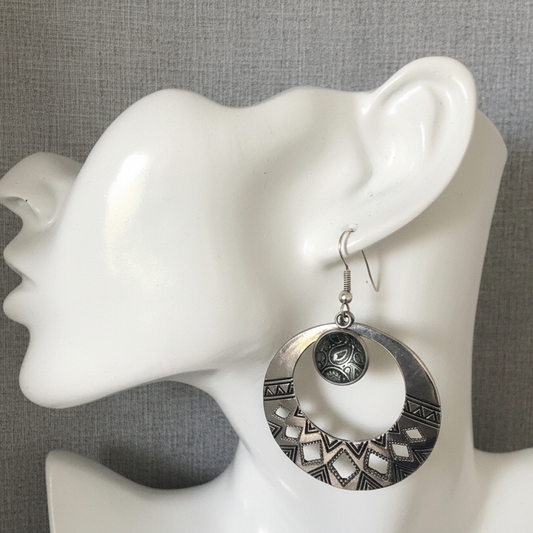 Handmade Bohemian Metal Hoops