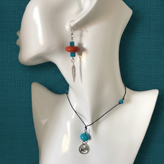 Howlites and Dog Choker Necklace