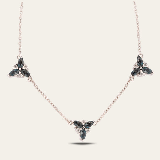 Silver Topaz Necklace - Galene