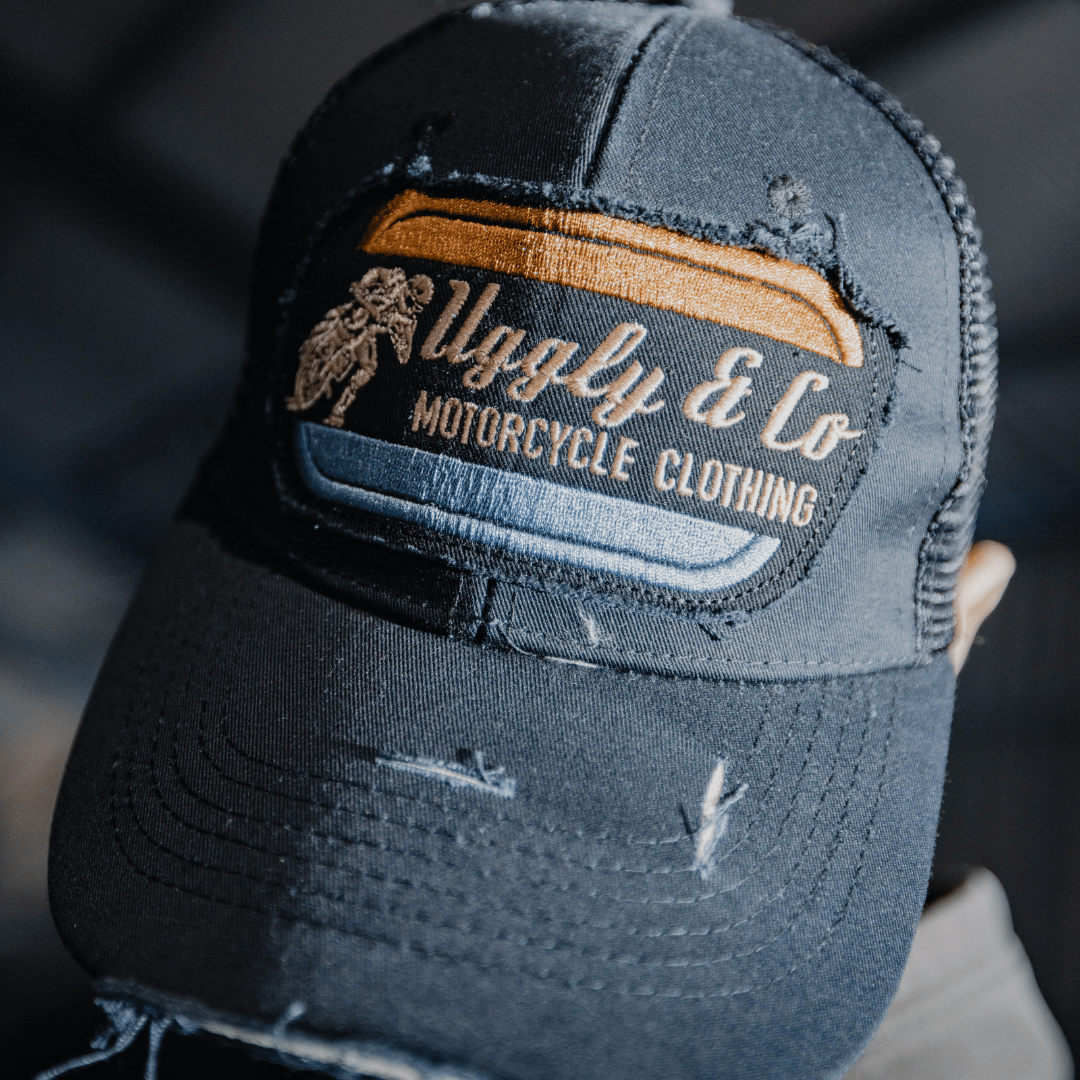 Black Flattrack Cap